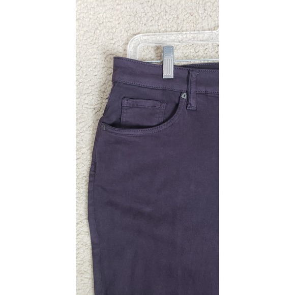 Kut from the Kloth Purple High Rise Ankle Skinny Pants Mens 20W Cotton Blend - Picture 4 of 13